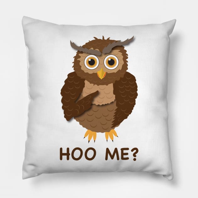 Funny Owl Pillow by HillDesign