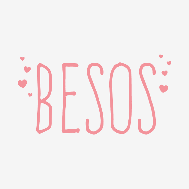 Besos - Kisses - Pink design by verde