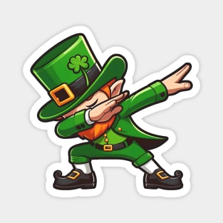 Dabbing Leprechaun Magnet