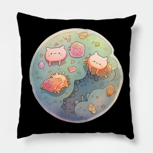 Meowcrobiology kitty Pillow