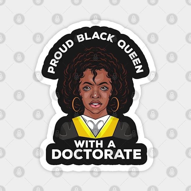 PHD: Black Doctorate Gift Magnet by woormle