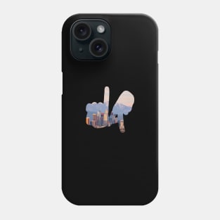 Medium LA Hands, Skyline Phone Case