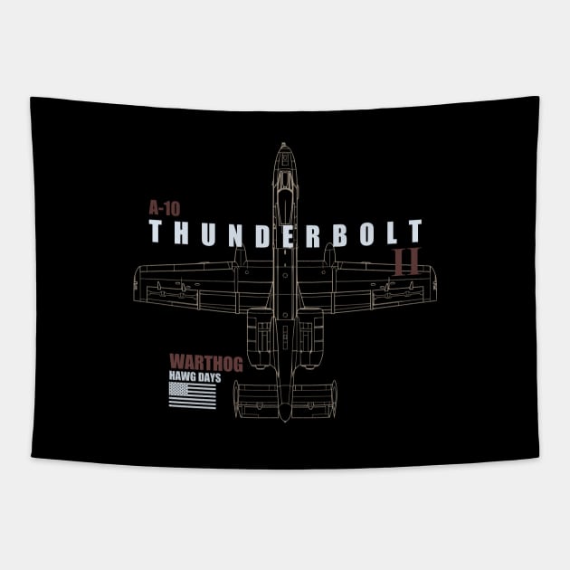 A-10 Thunderbolt II - Warthog Tapestry by TCP