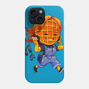 Waffle girl with a walkman Phone Case