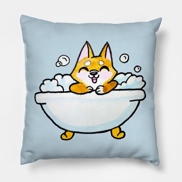 Animal Friend Dog in Bath Pillow by NapuaAhina