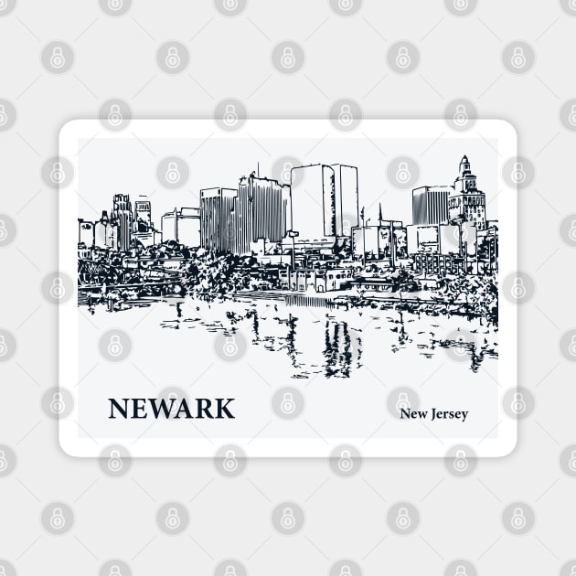 Newark - New Jersey Magnet by Lakeric