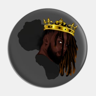 Africa Map, Proud African Man, Black Pride Pin