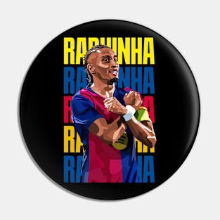 Raphinha FC Barcelona Vector Pin