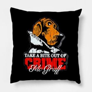 McGruff THE CRIME DOG TAKE A BITE OUT OF CRIME Pillow
