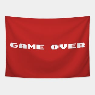 Video Games Game Over Screen Tapestry