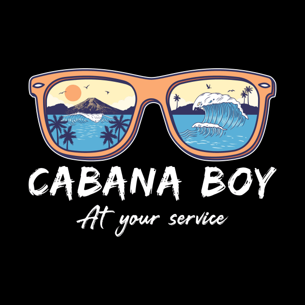 Cabana Boy At Your Service pool party by unaffectedmoor