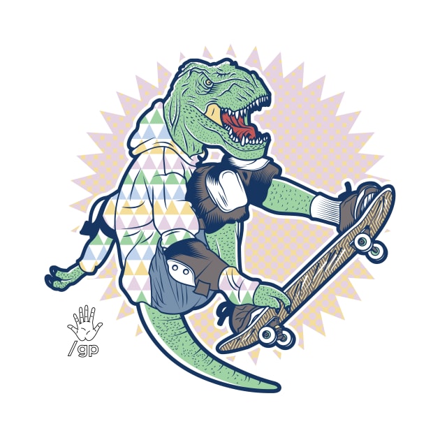 SKATEASAURUS REX by glennpretennd