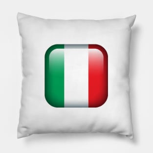 Cool Retro Italian Style Flag Emblem Pillow