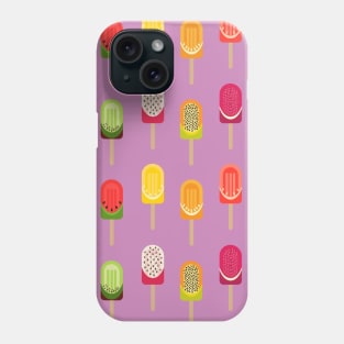 Fruit popsicles - Pink Phone Case