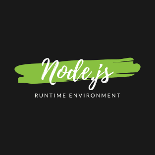 Node.js Runtime Environment Paint Smear T-Shirt