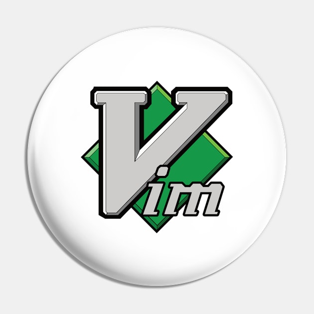 Vim Logo Pin by nerd_crafter