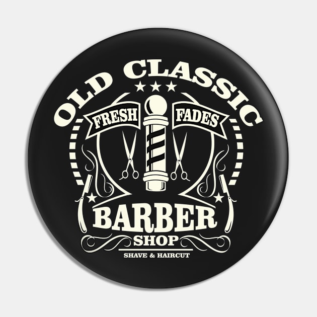 Old Classic Barber Pin by PaunLiviu