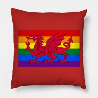 Wales LGBTQ Pride Flag Pillow