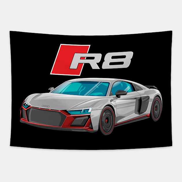 Audi R8 Tapestry by Lutpanoa 