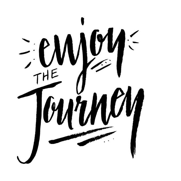 Enjoy the Journey - Travel Adventure Nature Quote Saying by ballhard