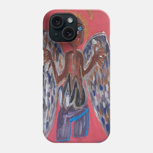 black angel Phone Case by therese lyssia