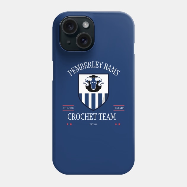 Pemberley Rams Crochet Team Phone Case by GK Creations