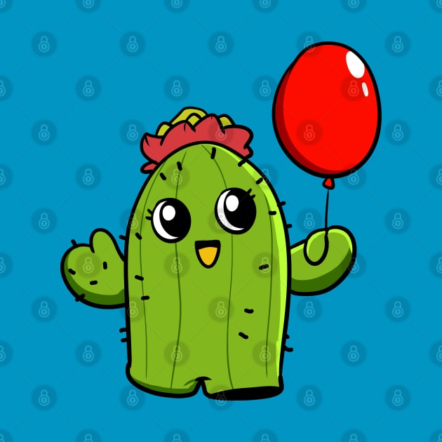 Cactus Balloon by WildSloths