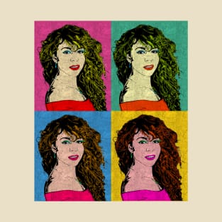 Mariah Carey 80s Pop Art Style T-Shirt