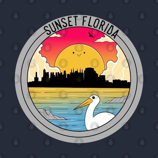 Sunset  Florida by Artthree Studio