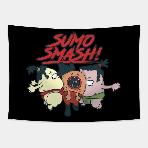 Sumo Smash Tapestry by HaddyTheCreator