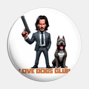 LOVE DOG (Gun) CLUB Pin