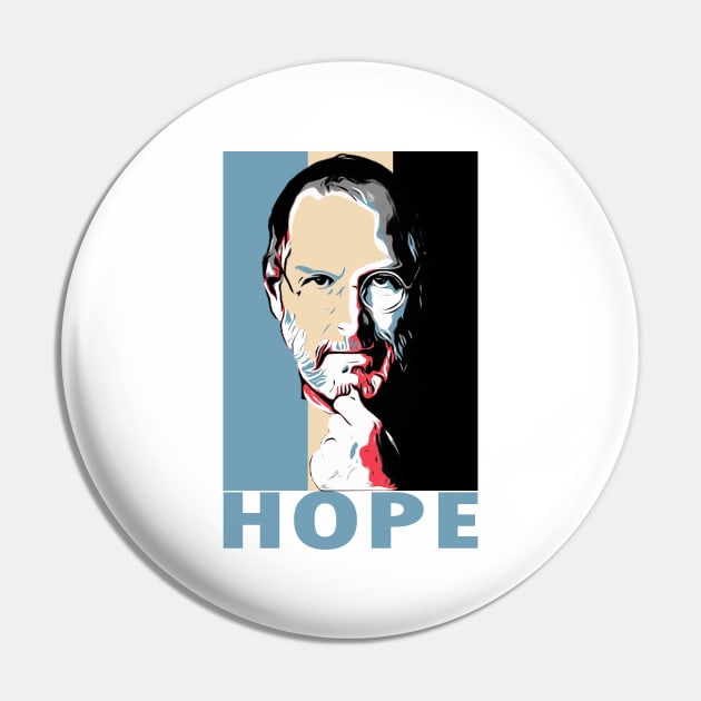 Steve Jobs Pin by Creation Cartoon