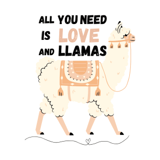 all you need is love and llama T-Shirt