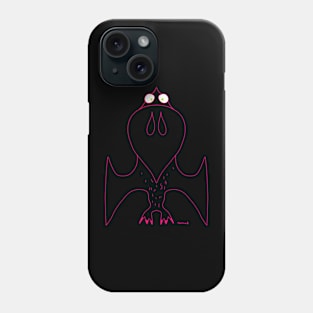 Pterodactyl dinosaur pink Phone Case