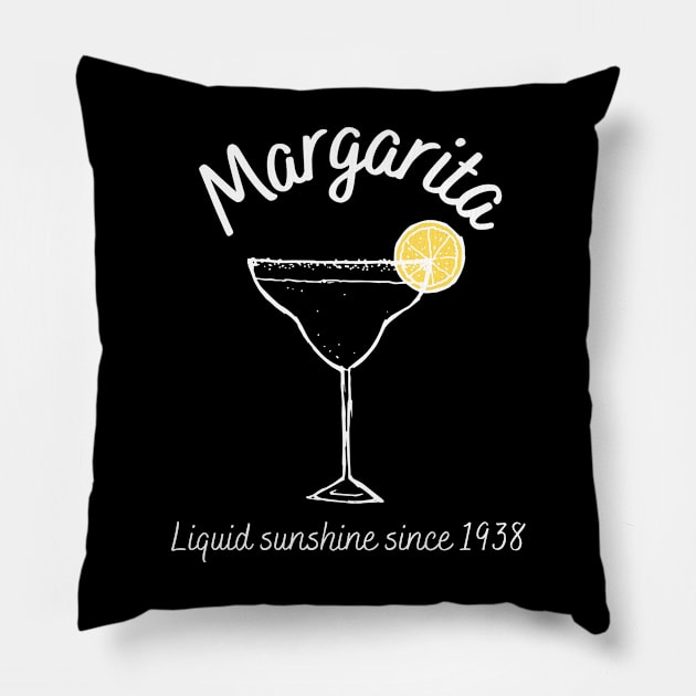 Liquid sunshine - Cocktail lovers favorite margarita since 1938 Pillow by All About Nerds