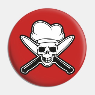 Chef Skull Pin