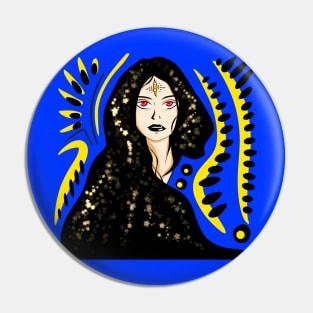 fortune teller in bright stars cosmos ecopop woman wallpaper Pin