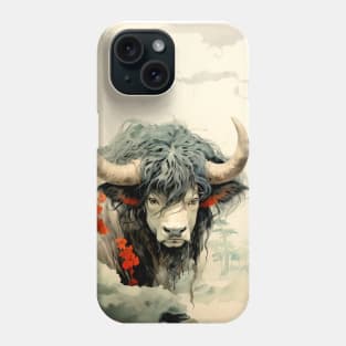 Chinese Mythology: The White Bull of Kunlun Phone Case