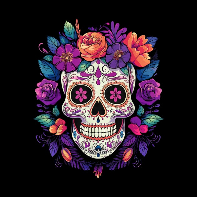 De Los Muertos Day of the Dead Sugar Skull Halloween Women by irelandefelder