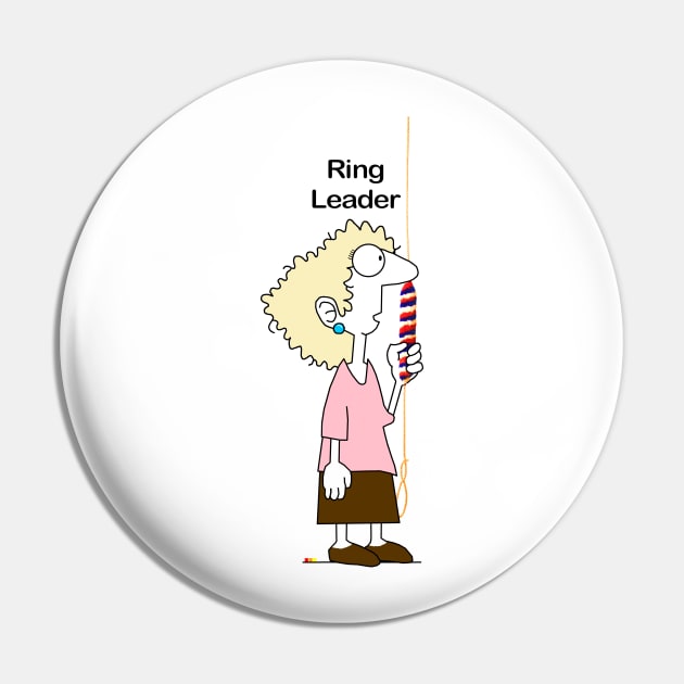 Bell Ringing Ring Leader Pin by Grandsire