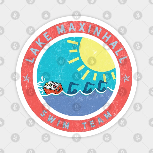 Lake Maxinhall Swim Team Patch Magnet by Camp Happy Hour