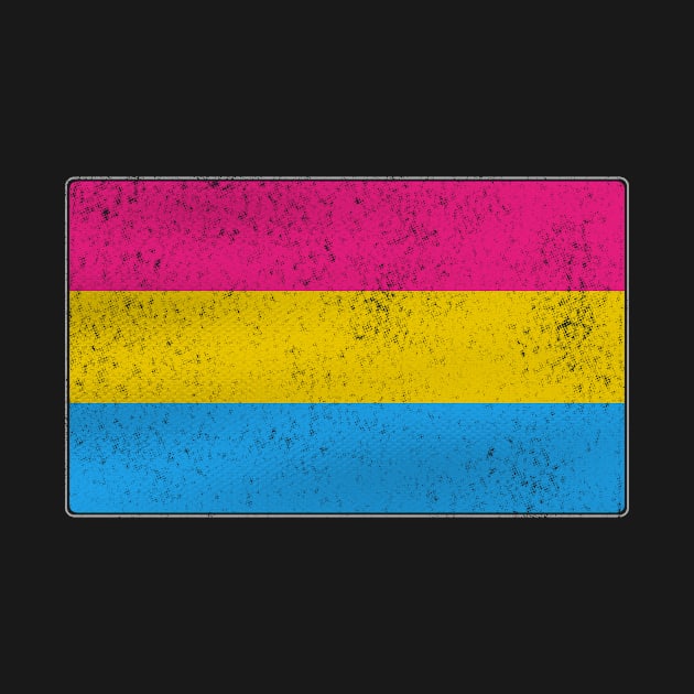 Distressed Pansexual Pride Flag by wheedesign