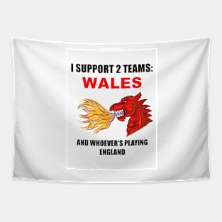 I SUPPORT 2 TEAMS WALES Tapestry