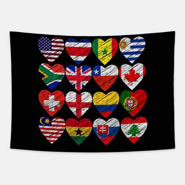 Flags of the world Tapestry by NomiCrafts