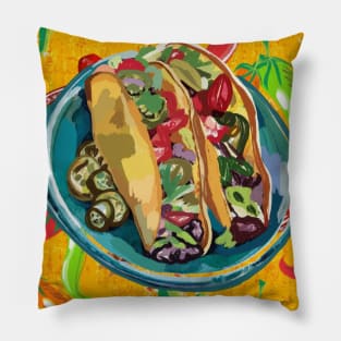 Tacos 4 Life Pillow