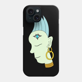 Abstract and ambiguous female face/figure/character Phone Case