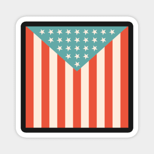 Draped in stars and stripes Magnet