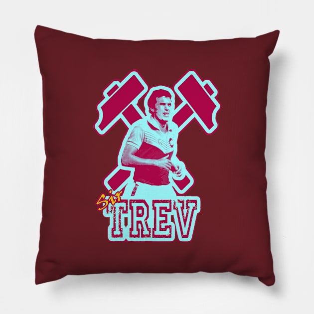 OG Footballers - Sir Trevor Brooking - SIR TREV Pillow by OG Ballers