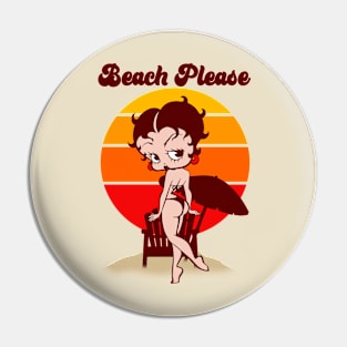 BETTY BOOP - BEACH PLEASE Pin