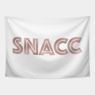 SNACC - rose gold quote Tapestry